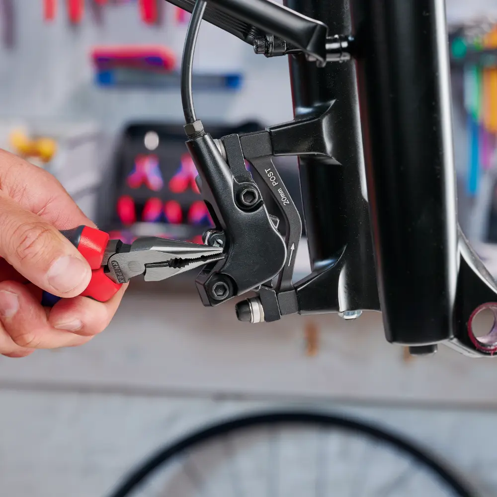 KNIPEX Spitz-Kombizange mit Comfort-Griffen schwarz atramentiert 185 mm