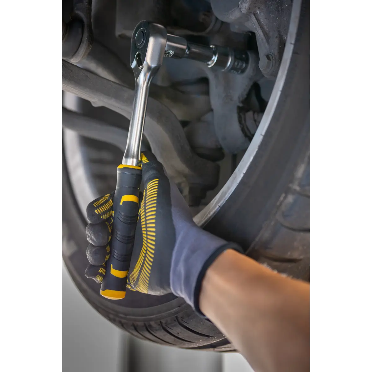 STANLEY FATMAX 1/2 Zoll High Perfomance Umschaltknarre, 120 Zähne, mit Bi-Material Griff für Kontrolle und Komfort