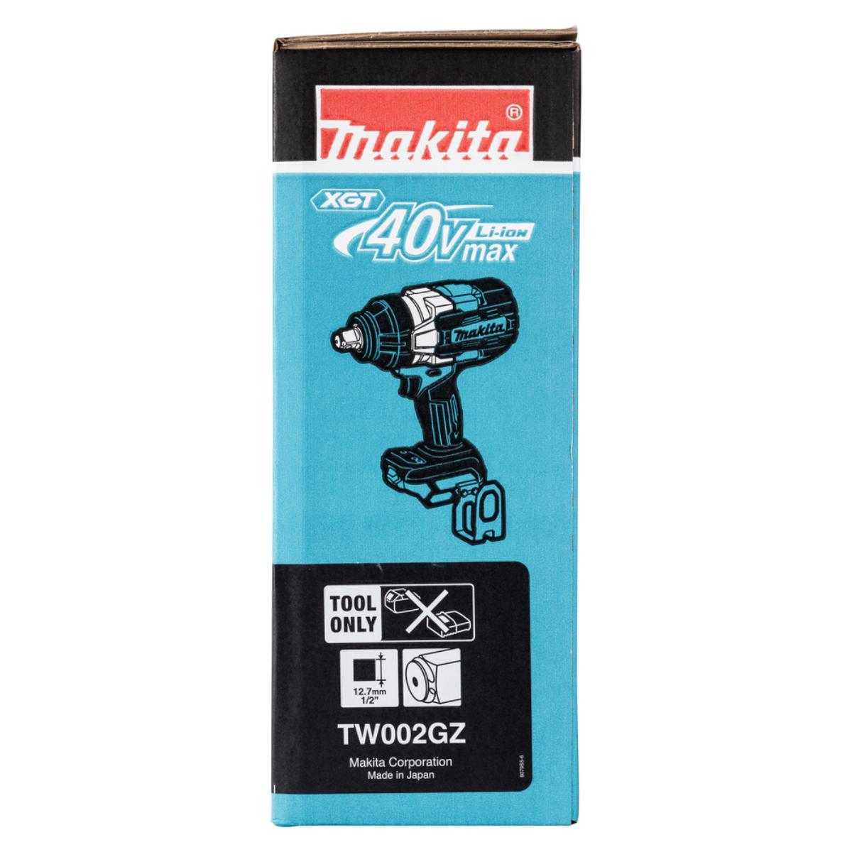 Makita Akku-Schlagschrauber XGT - 40V max. - 1/2 Zoll - 1.700 Nm - 0 - 1.800 U/min - TW002GZ