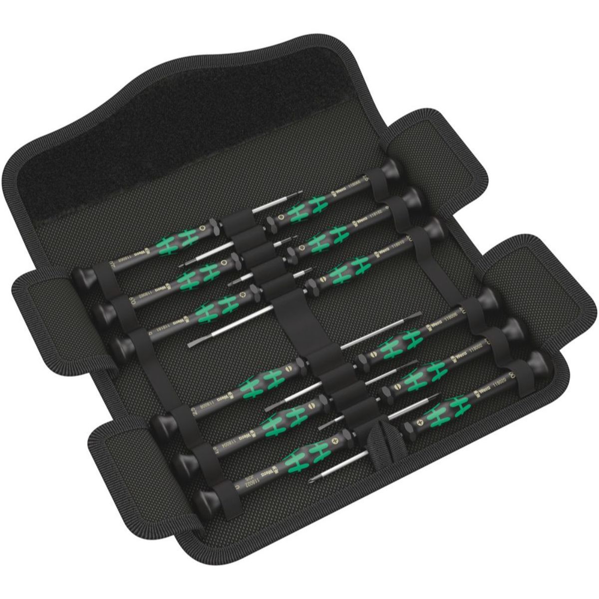 Wera Kraftform Micro 12 Universal 1 Elektronik-Schraubendrehersatz, 12-teilig