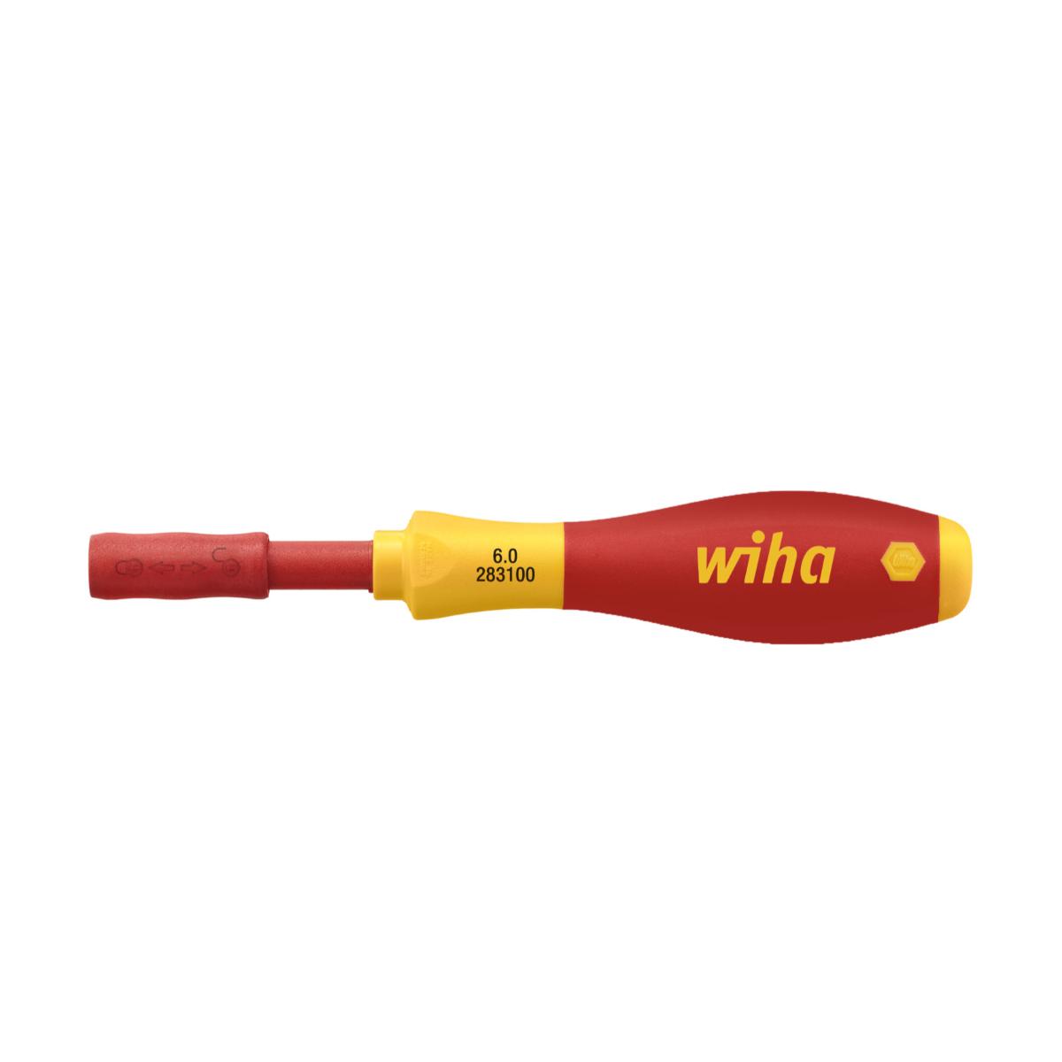 Wiha Schraubendreher mit Bithalter SoftFinish electric slimVario für slimBits