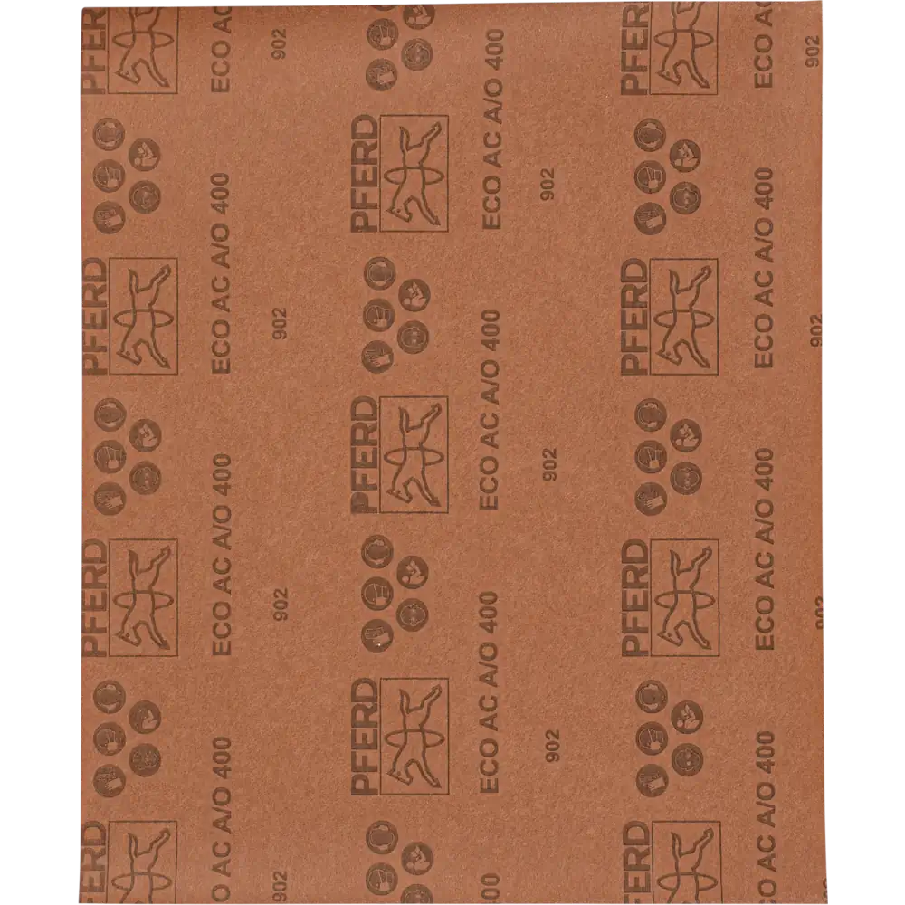 PFERD TOOLS Universal Papier Schleifbogen Korund 230x280mm BP ECO AC A400 mit Antihaftbeschichtung
