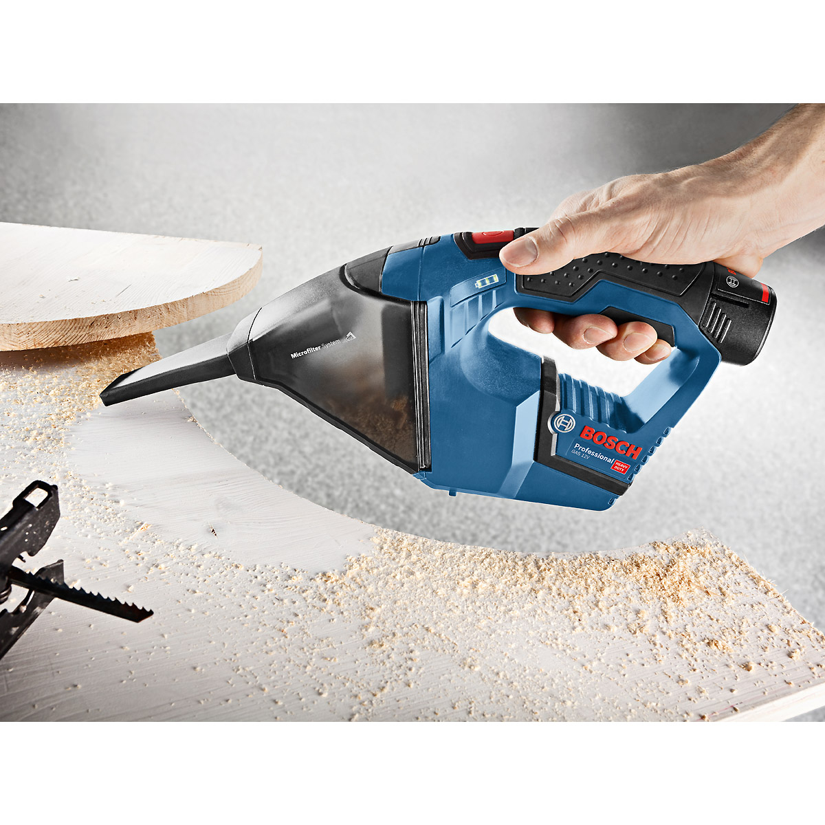 Bosch Akku-Sauger GAS 12V, Solo Version, L-BOXX