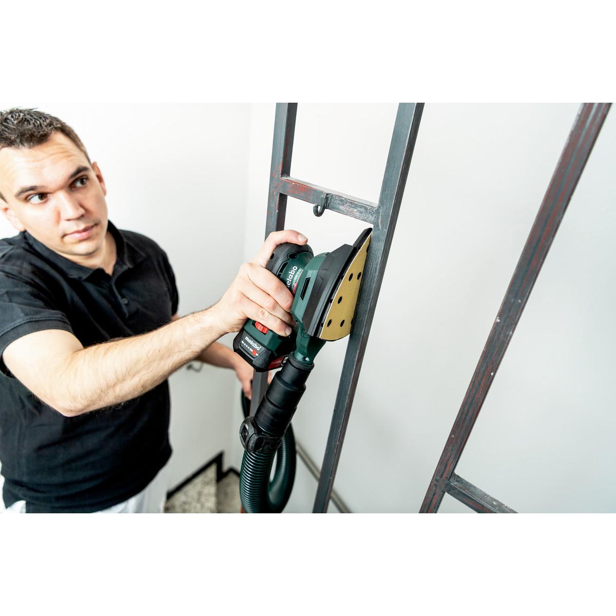 Metabo Akku-Multischleifer PowerMaxx SMA 12 BL mit 100 x 150 mm Schleifplatte - metaBOX 215