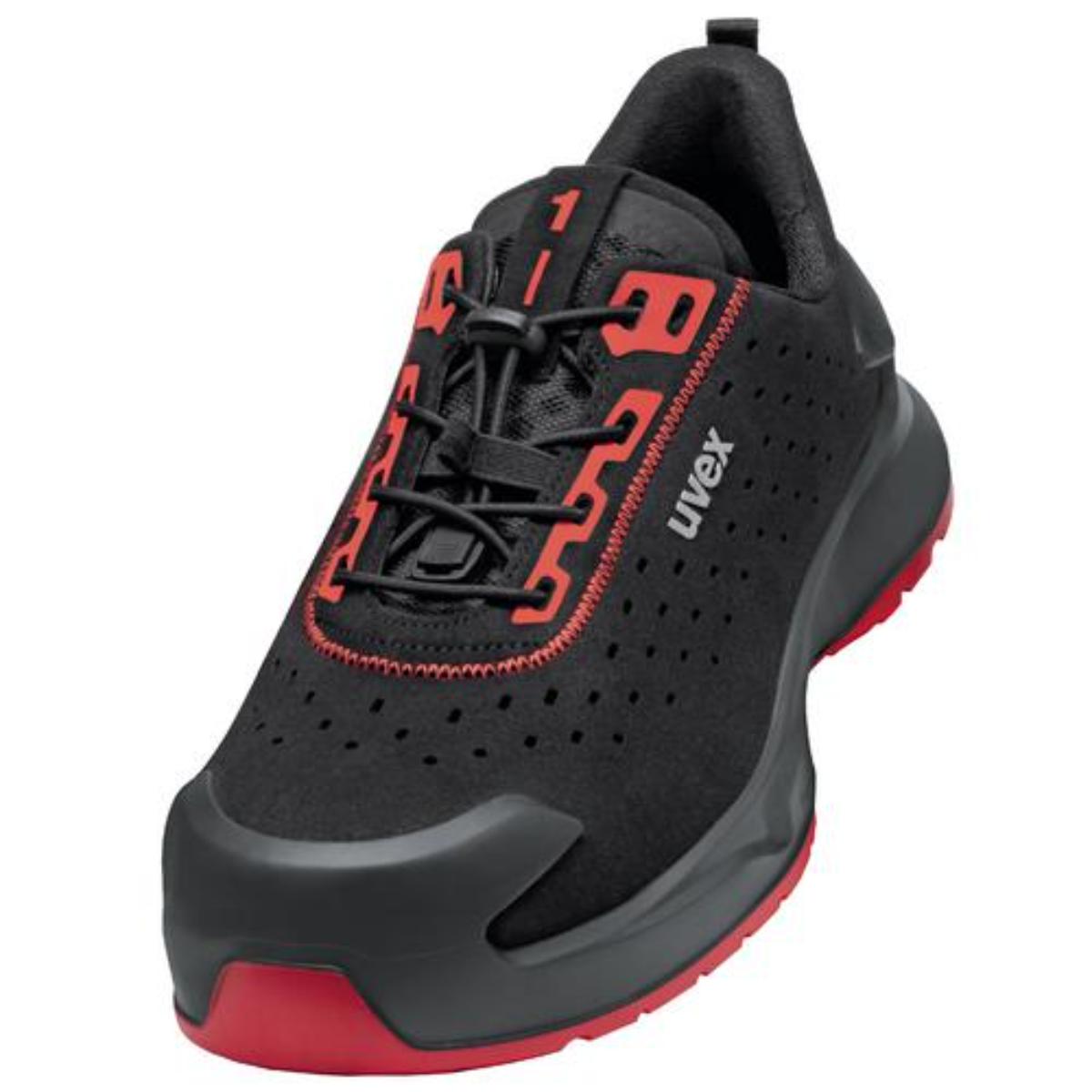 uvex 1 x-craft Sicherheitsschuh Halbschuhe S1 PL, schwarz