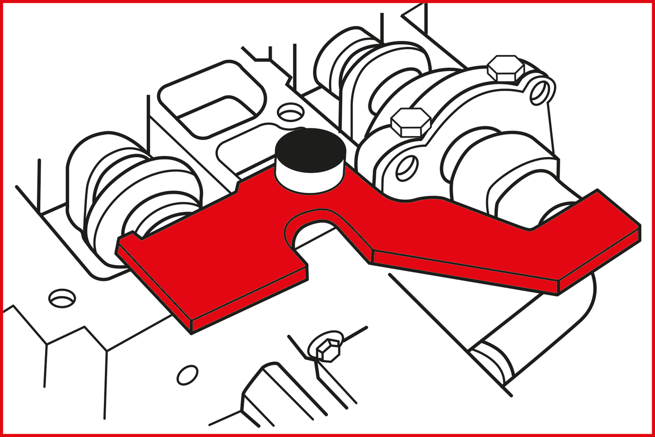 KS Tools Motoreinstell-Werkzeug-Satz für Ford, 5-tlg