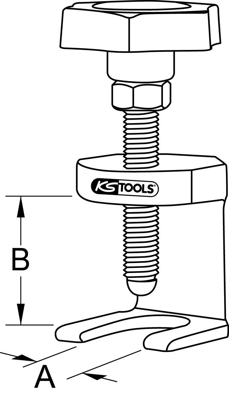 KS Tools Universal-Wischarm-Abzieher Typ 1, 11mm