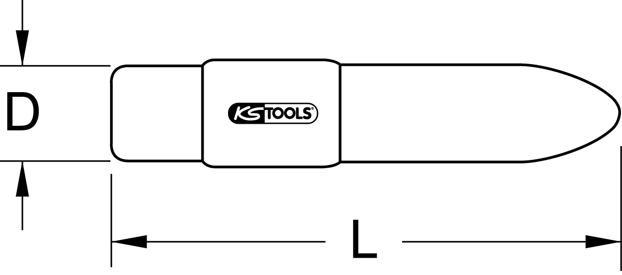 KS Tools LED-Lampe mit Schutzisolierung, 90mm