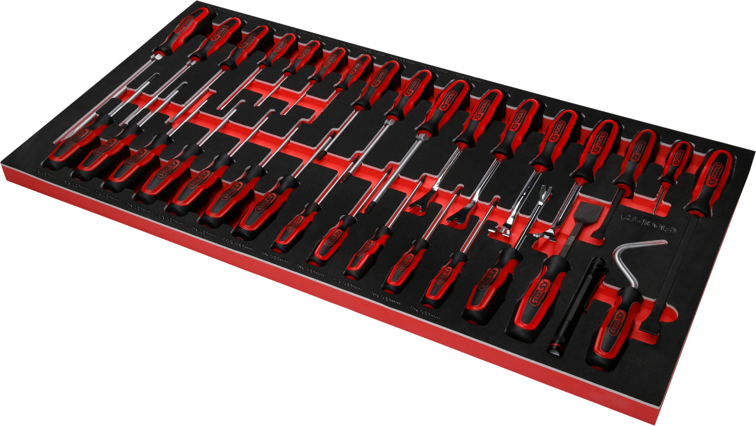 KS Tools Schraubendreher-Satz in Schaumstoffeinlage, 33-tlg