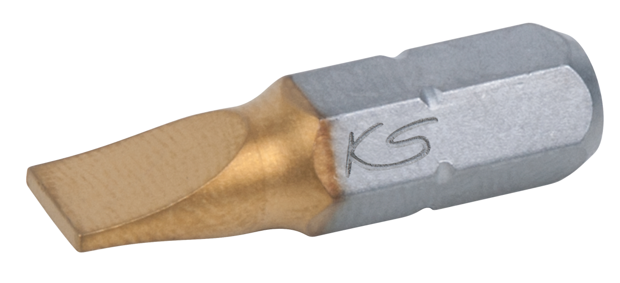 KS Tools 1/4" TiN Bit Schlitz