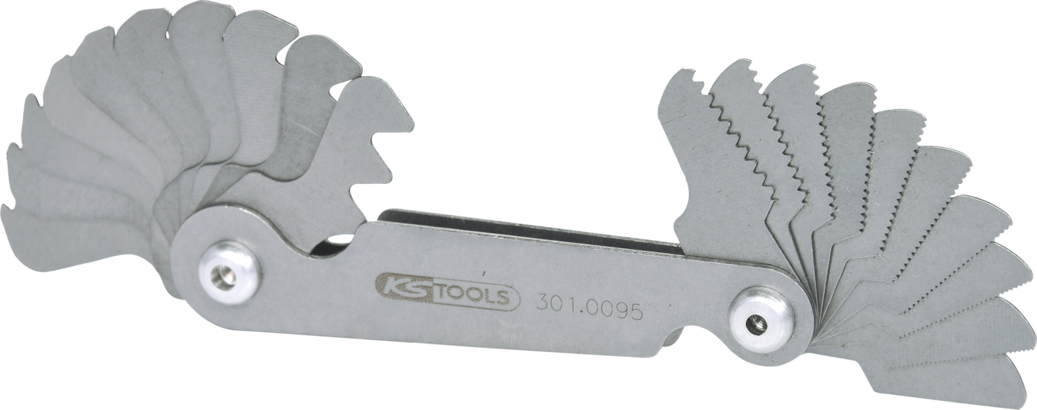 KS Tools Gewindelehre, metrisch, 20-tlg