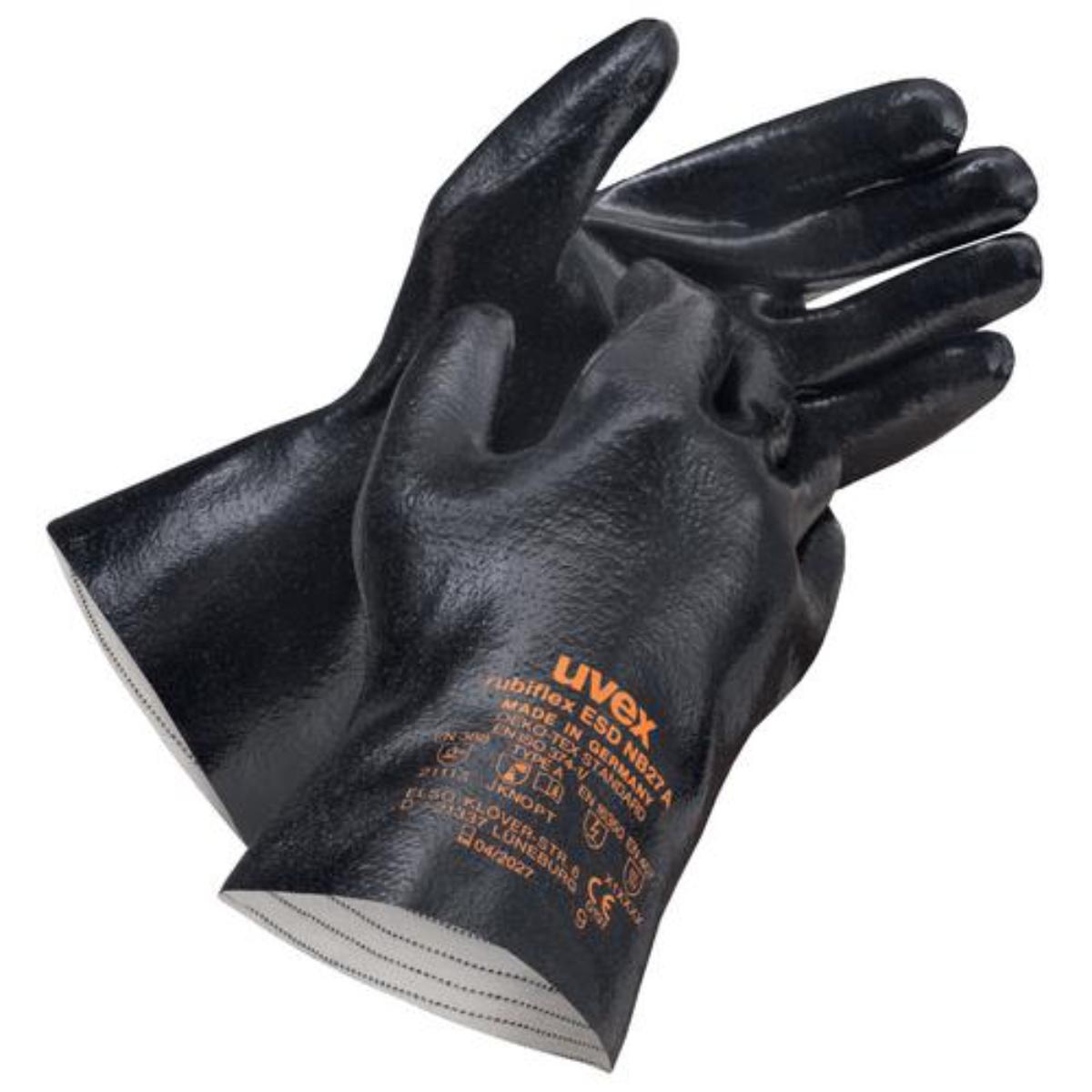 uvex rubiflex S ESD NB27A Chemikalienschutzhandschuh