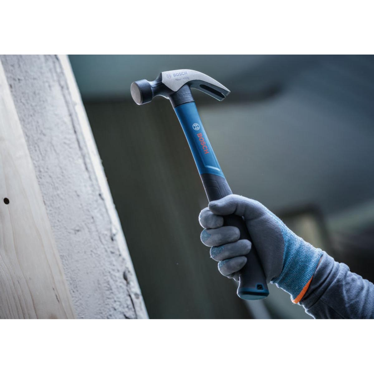 Bosch Zimmermannshammer 12 oz / 340 g, geschwungen