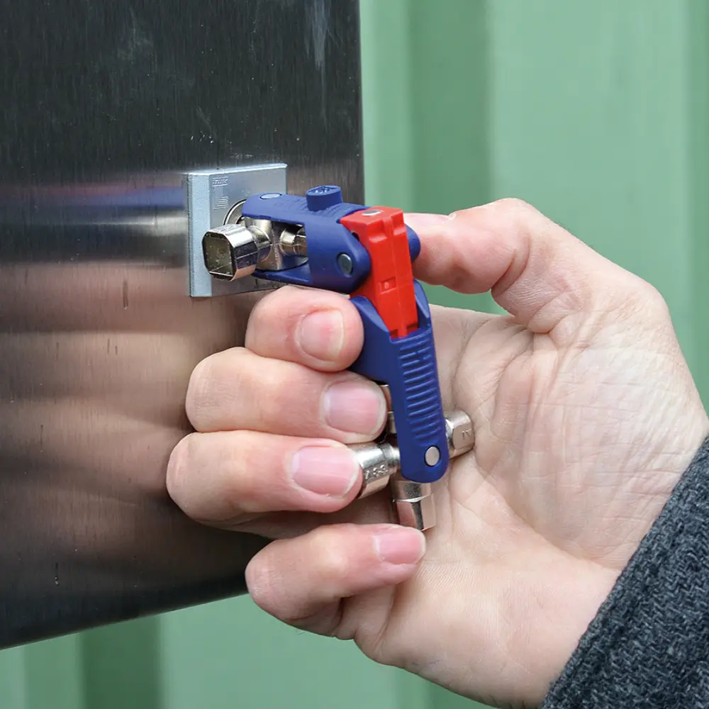 KNIPEX Universalschlüssel JointKey Quadro für gängige Absperrsysteme 63 mm