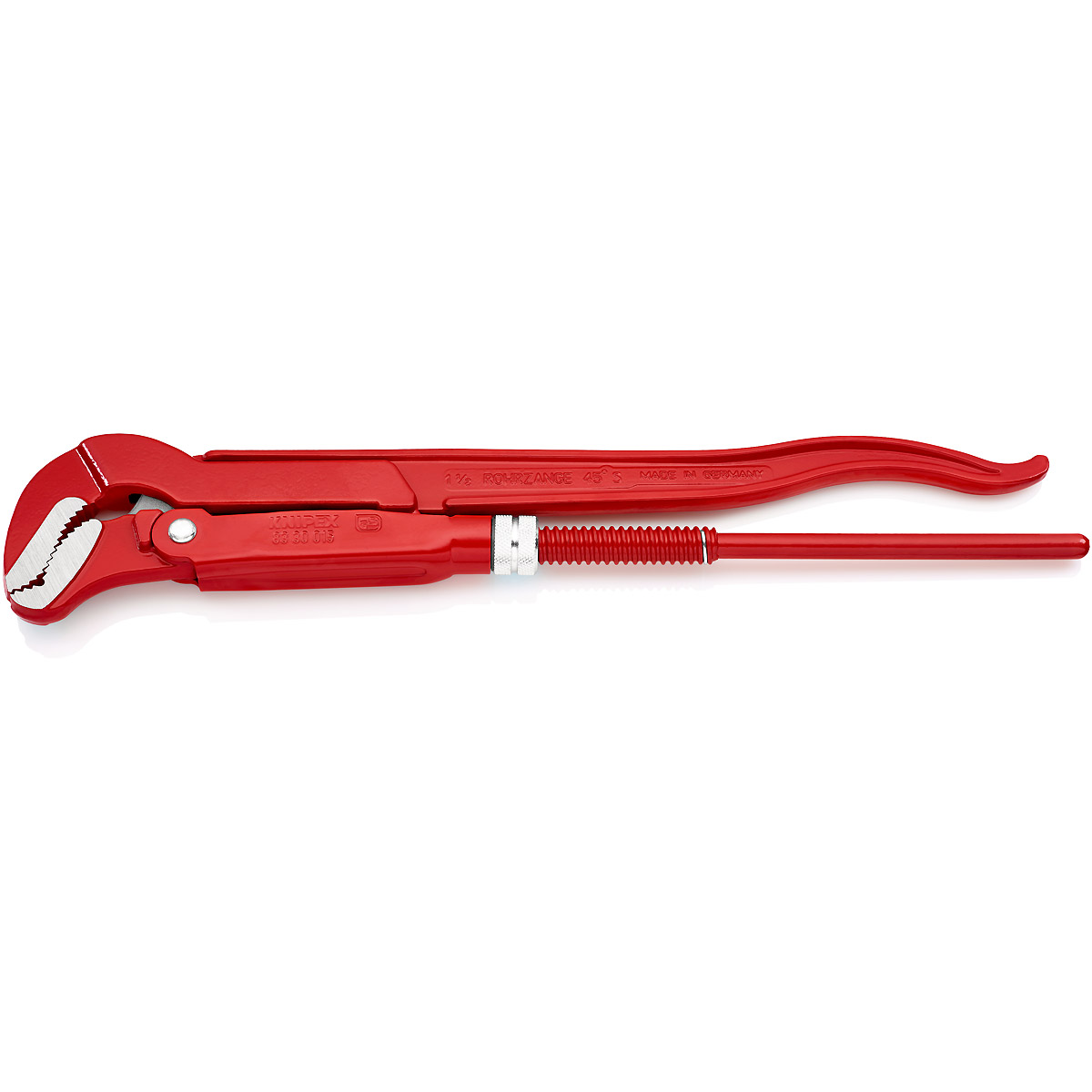 KNIPEX Rohrzange S-Maul 420 mm rot pulverbeschichtet