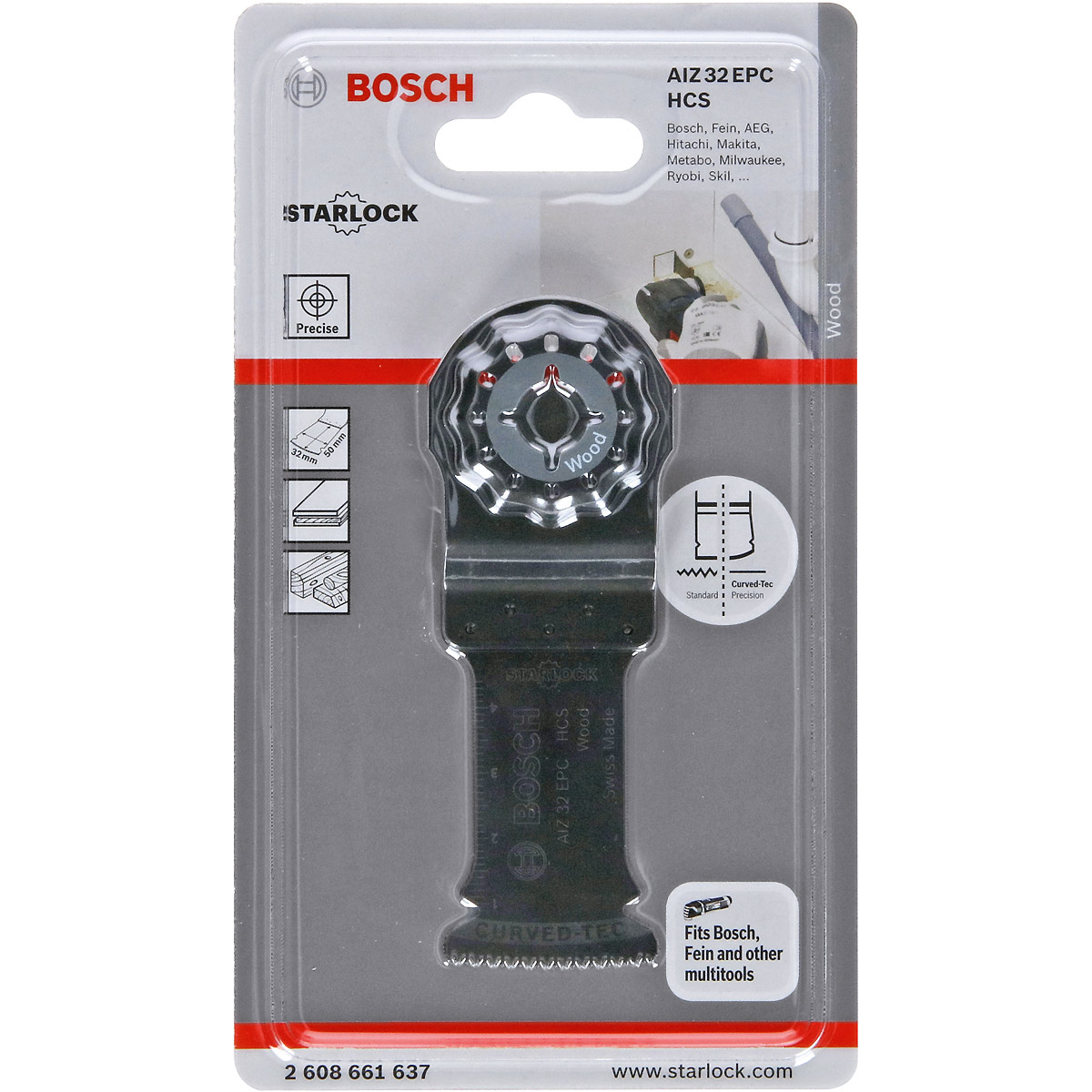 Bosch HCS Tauchsägeblatt AIZ 32 EPC Wood, 50 x 32 mm, 1er-Pack