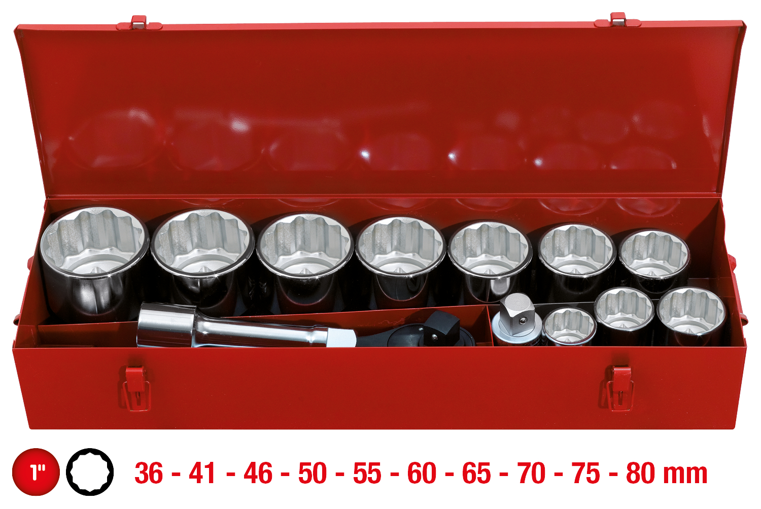 KS Tools 1" Steckschlüssel-Satz, 14-tlg
