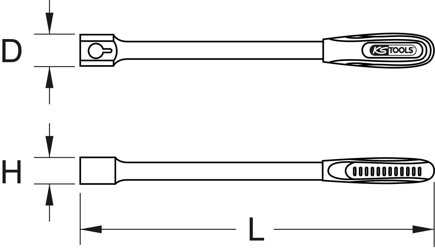 KS Tools ERGOTORQUEplus Universal-Einsteck-Schlüssel