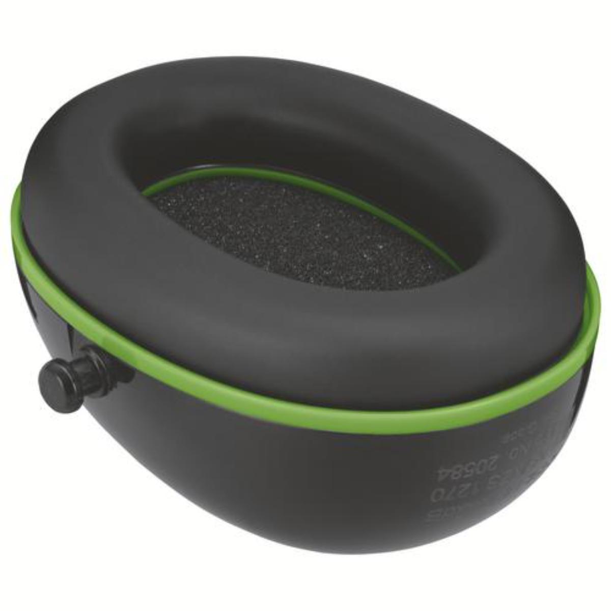 uvex K10 Kapselgehörschutz schwarz/ grün SNR 30 dB