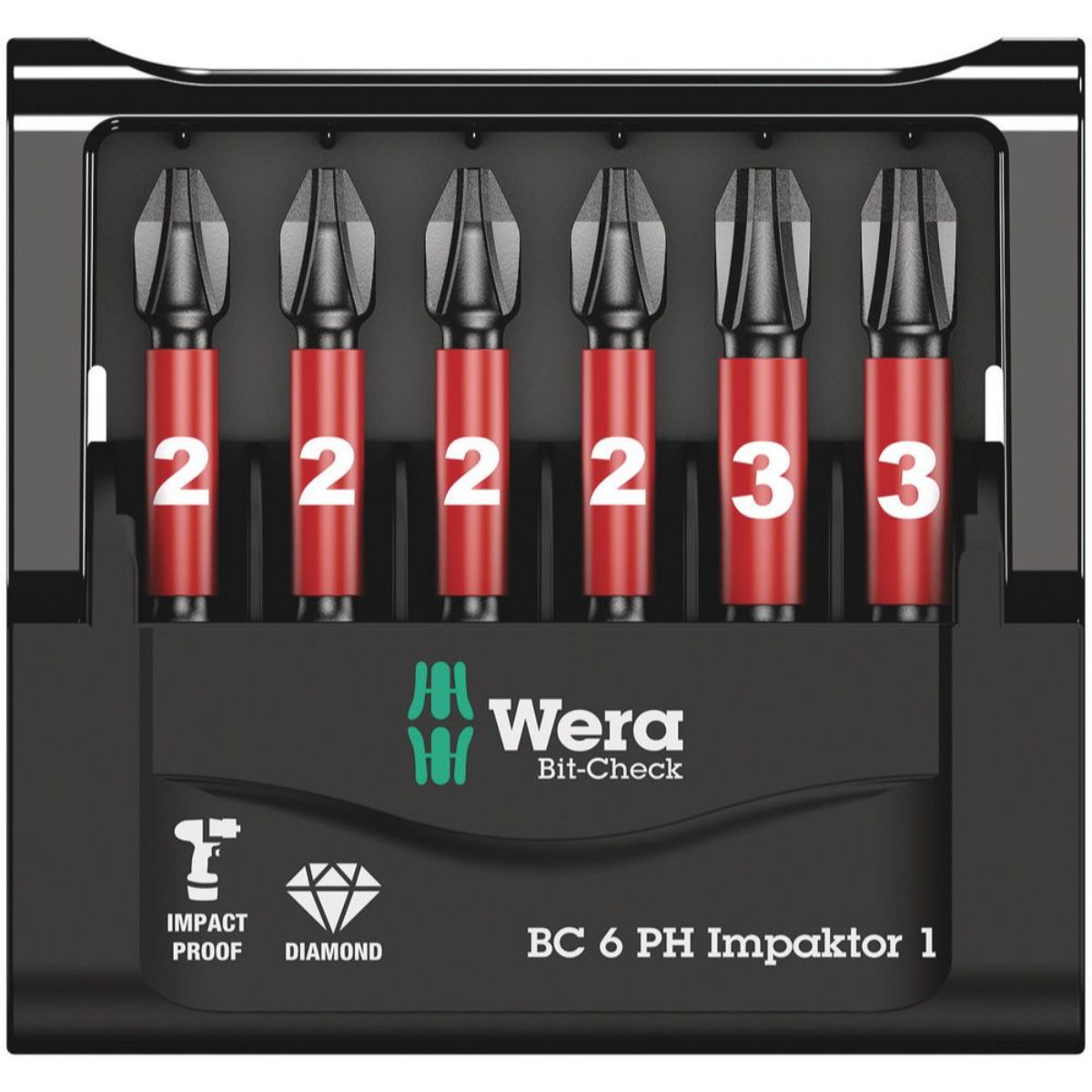 Wera Bit-Check 6 PH Impaktor 1, 6-teilig