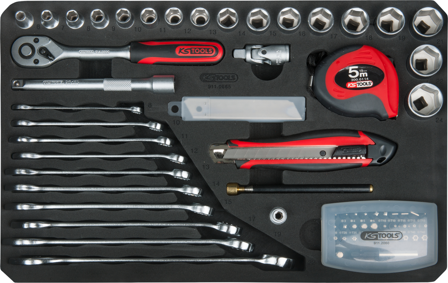 KS Tools 3/8" Universal-Werkzeug-Satz, 165-tlg