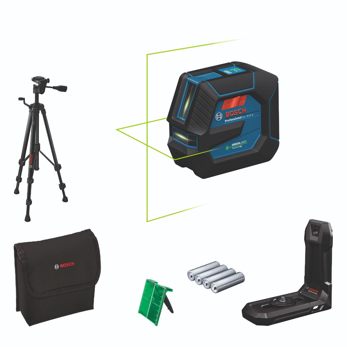 Bosch Linienlaser GLL 20-22 G,Baustativ BT 150