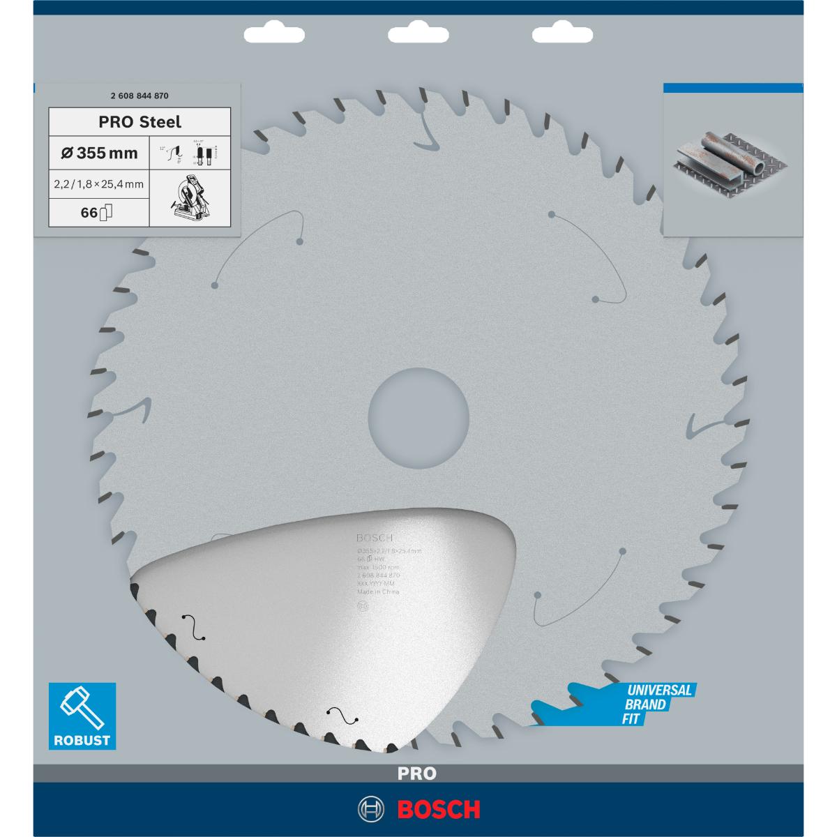 Bosch PRO Steel Sägeblatt für Kreissägen,Netz-/kabelgebunden
