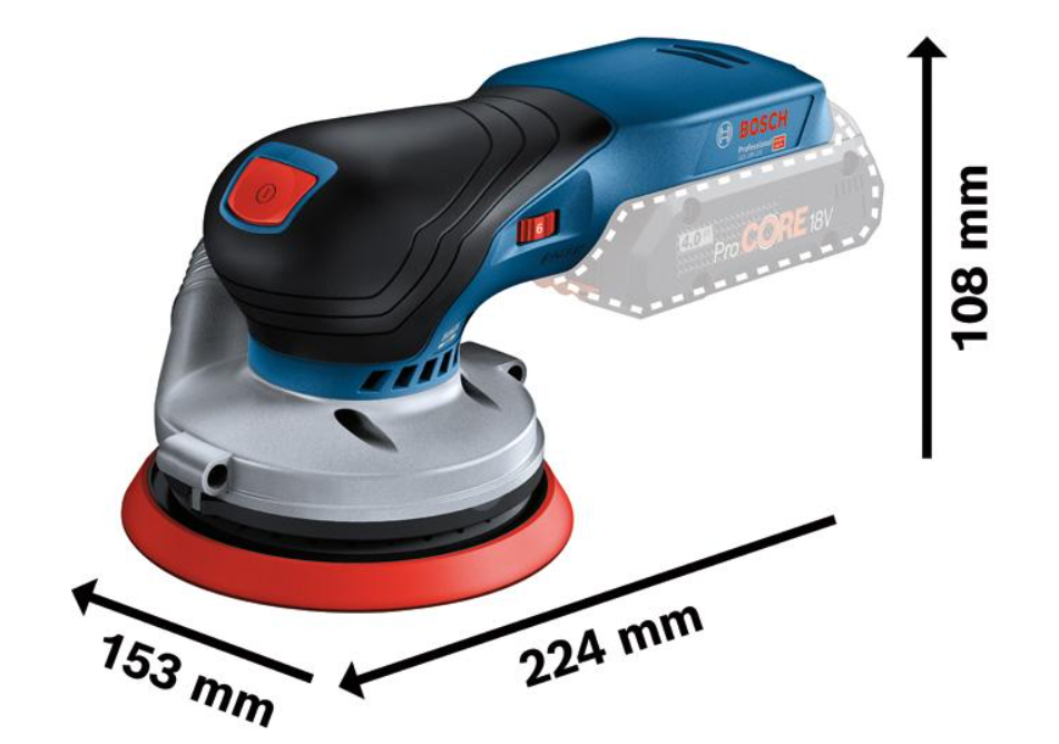 Bosch Akku-Exzenterschleifer GEX 18V-125 in L-BOXX