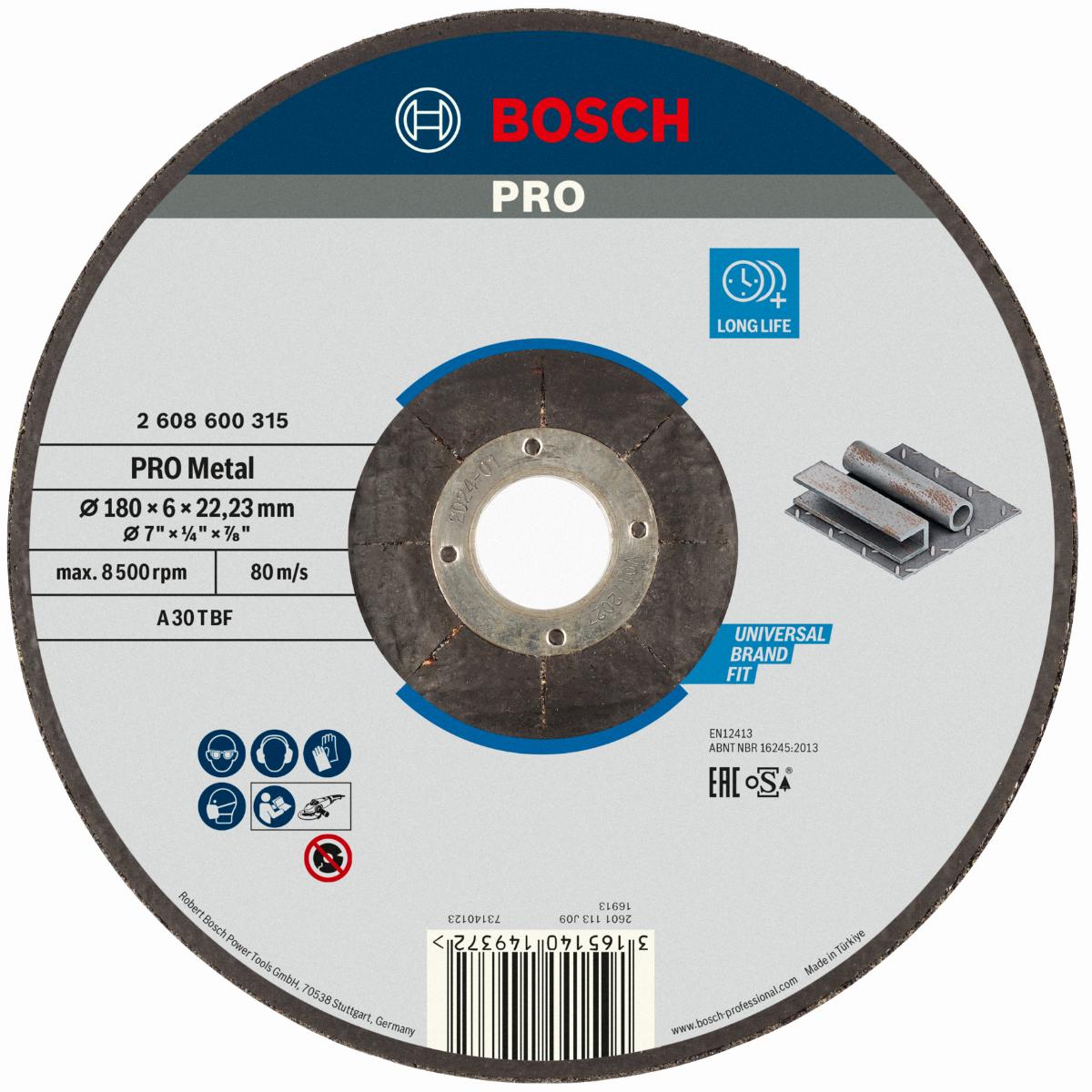 Bosch PRO Schruppscheibe gekröpft Expert für Metall A 30 T BF