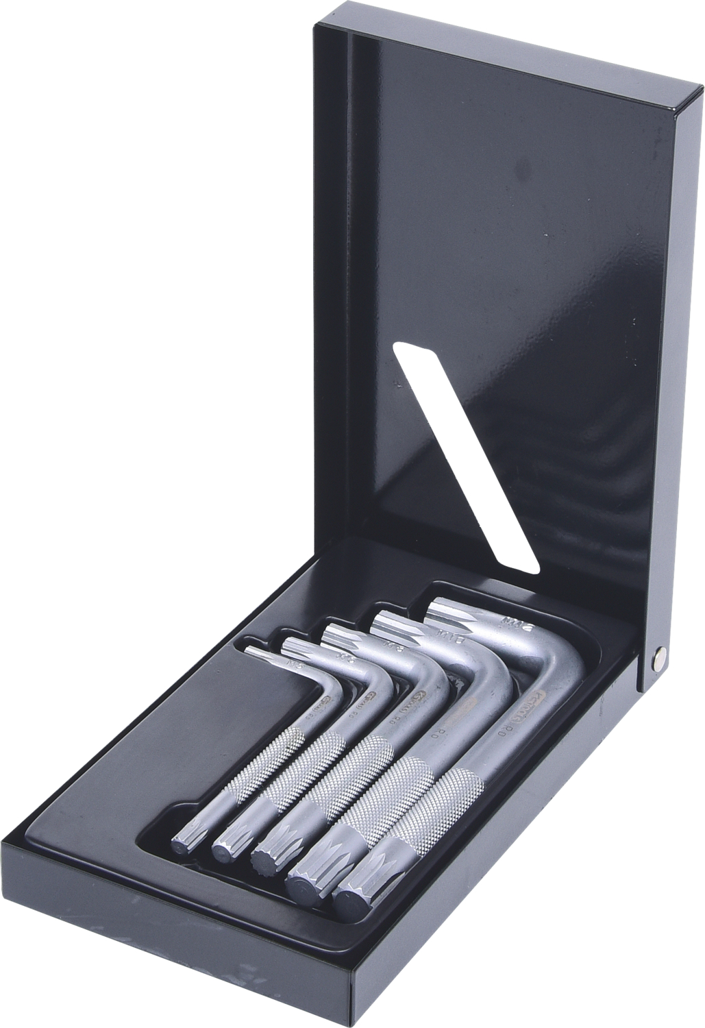 KS Tools XZN-Winkelstiftschlüssel-Satz, kurz, 5-tlg