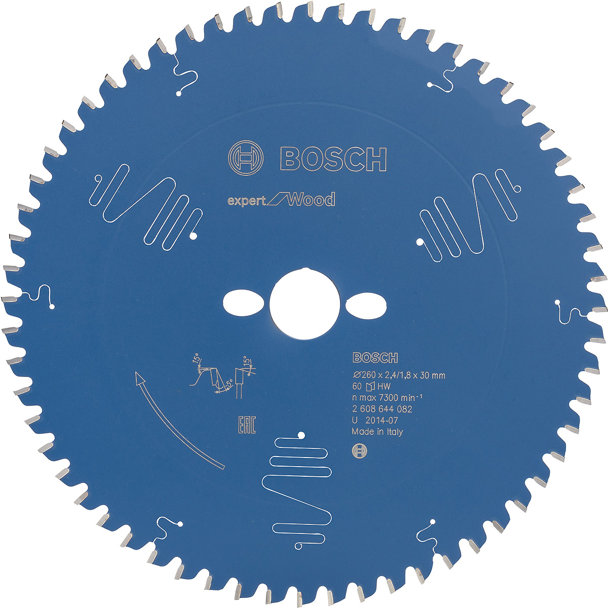 Bosch Kreissägeblatt Expert for Wood ø 260 mm