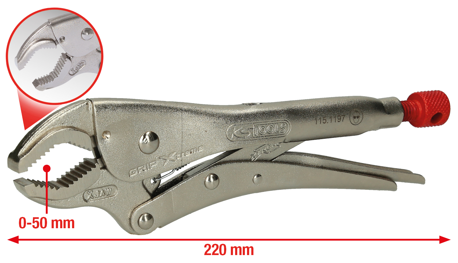 KS Tools Gripzange GRIP Xtreme