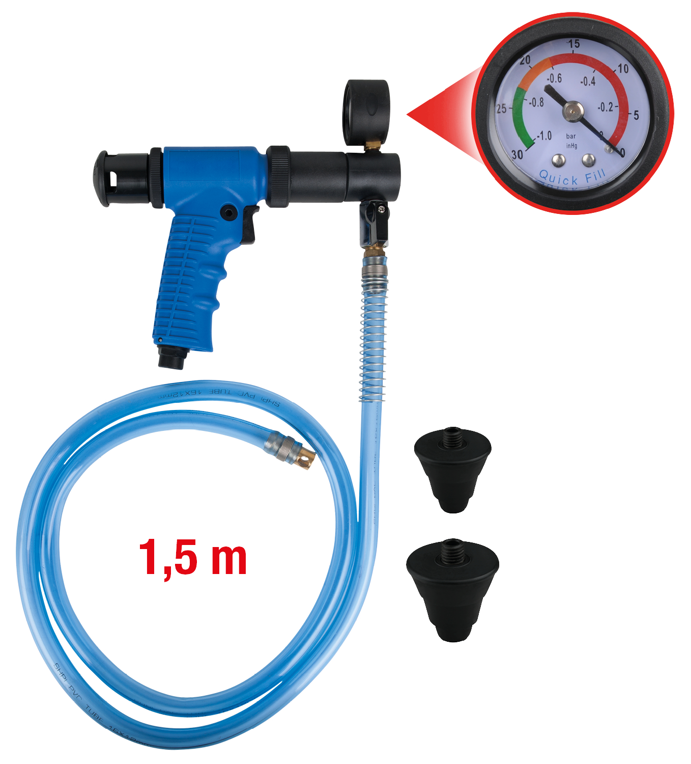 KS Tools Vakuum-Kühlsystem-Füllgerät, 4-tlg