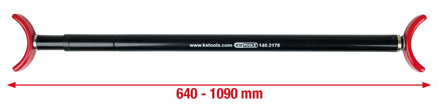 KS Tools Teleskop-Motorhauben- und Heckklappenstütze, 64-109cm