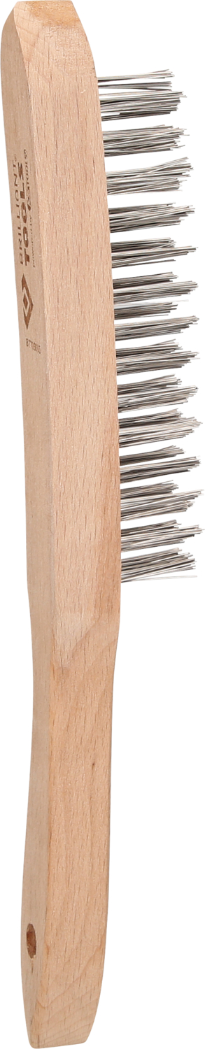 Brilliant Tools Edelstahl-Handdrahtbürste 3-reihig, 290mm - BT706003