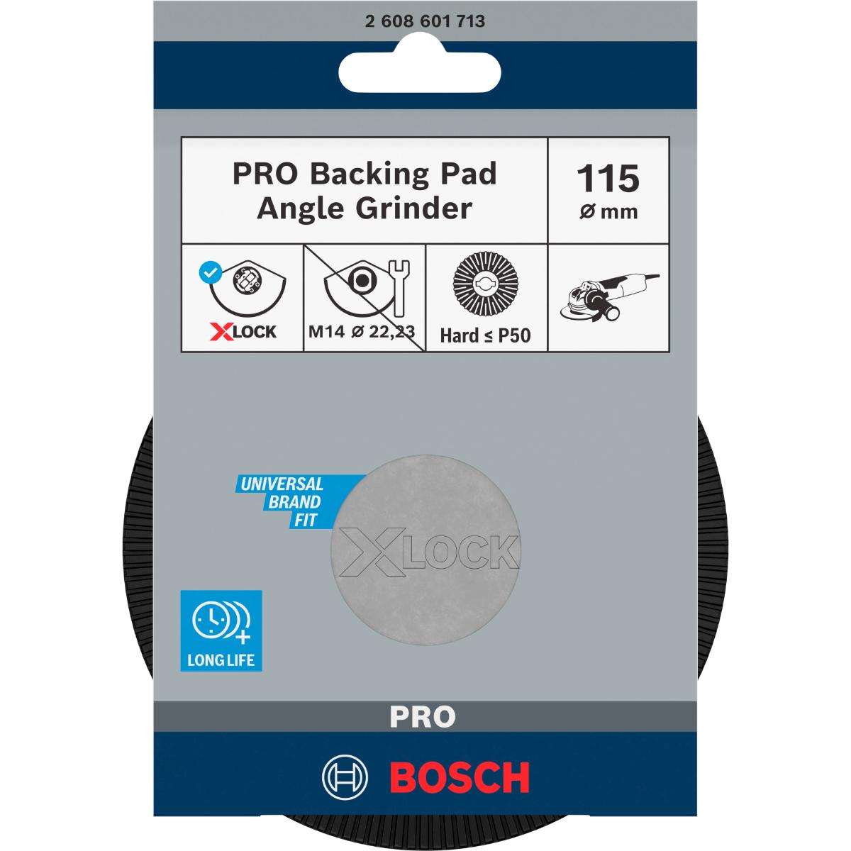 Bosch PRO X-LOCK Stützteller, hart, 115 mm