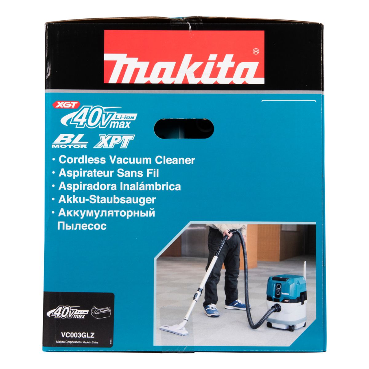 Makita Akku-Staubsauger 15L 40V max. Nass+Trocken (ohne Akku, ohne Ladegerät) VC003GLZ