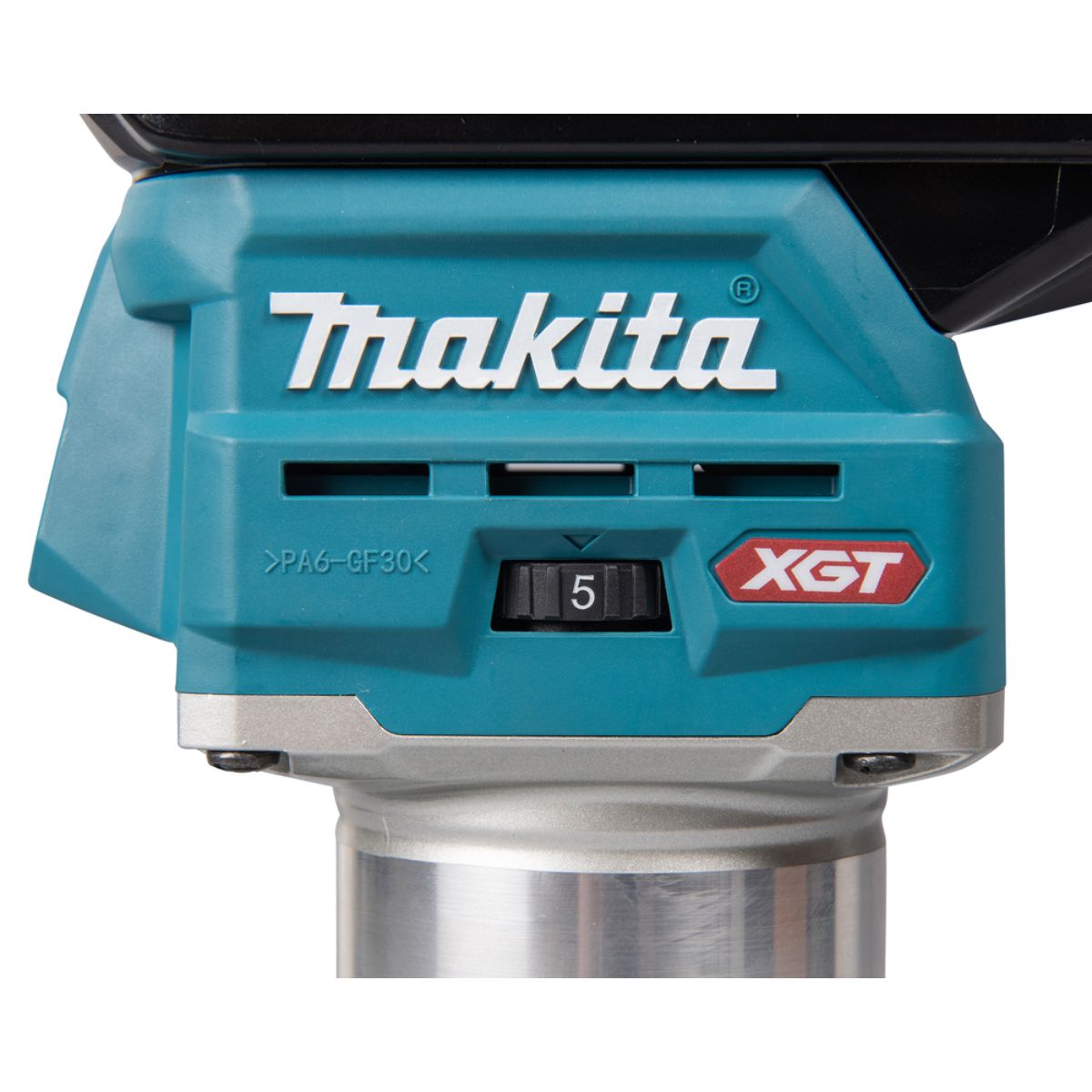 Makita Akku-Multifunktionsfräse 40V max. / 4,0 Ah, 2 Akkus + Ladegerät im MAKPAC RT001GM205