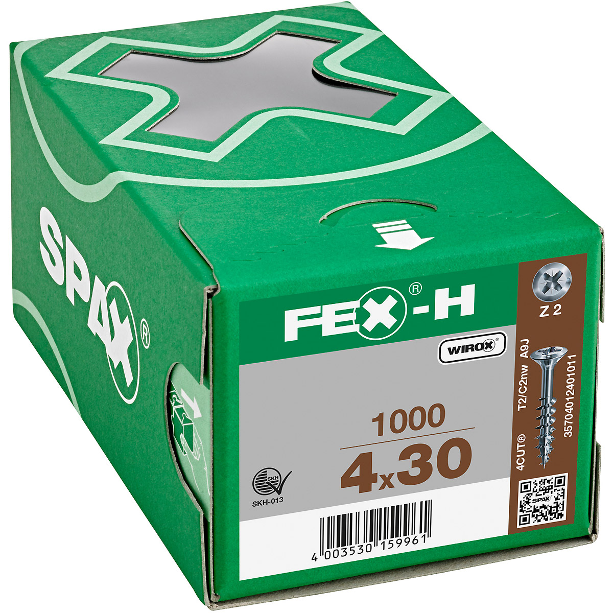 SPAX FEX-H BR Kreuzschlitz Z2 Teilgewinde WIROX, 1000 Stück