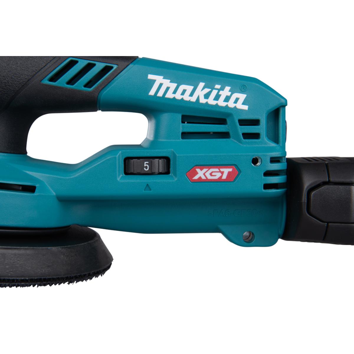 Makita Akku-Exzenterschleifer XGT - Connector - 150 mm Ø - 5,0 mm Hub - 1,6 m Kabel - BO002CGZ
