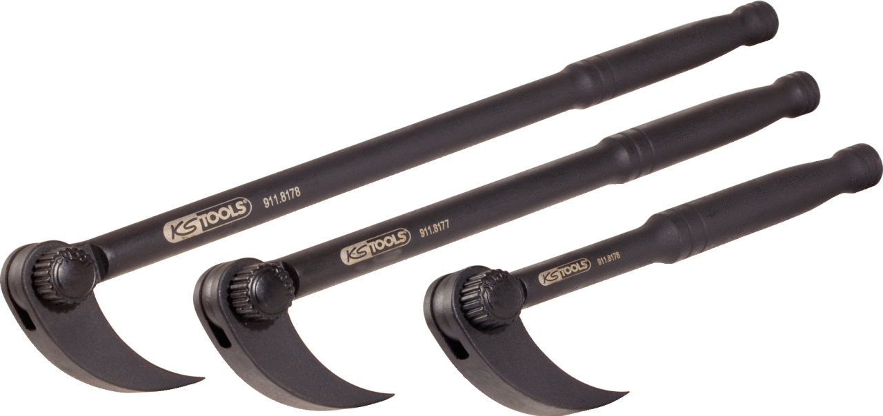 KS Tools Gelenk-Rollkopf-Hebeleisen-Satz, 3-tlg