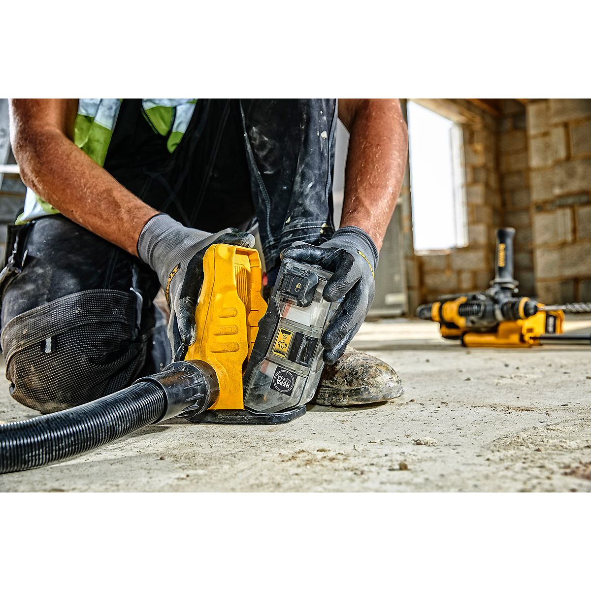 DEWALT Staubbox-Absaugadapter für Staubabsaugungen D25303DH-XJ / D25304DH-XJ