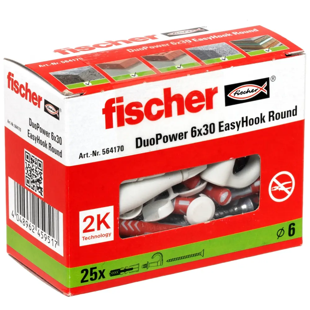 Fischer EasyHook Round Universaldübel DuoPower 6x30