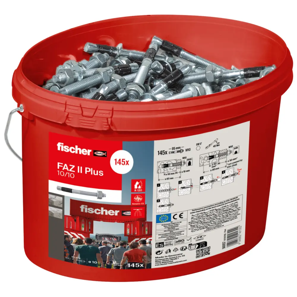Fischer Bolzenanker FAZ II Plus 10/10 im Eimer - Promo