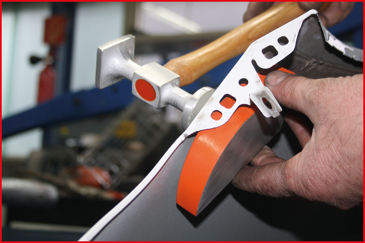 KS Tools Aluminium-Karosserie-Ausbeul-Satz, 7-tlg