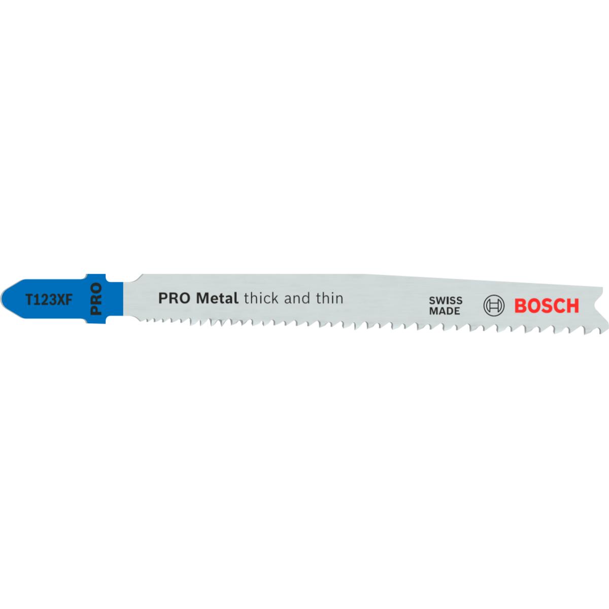 Bosch PRO Metal thick and thin T123XF Stichsägeblatt,100 mm - 2 Stück