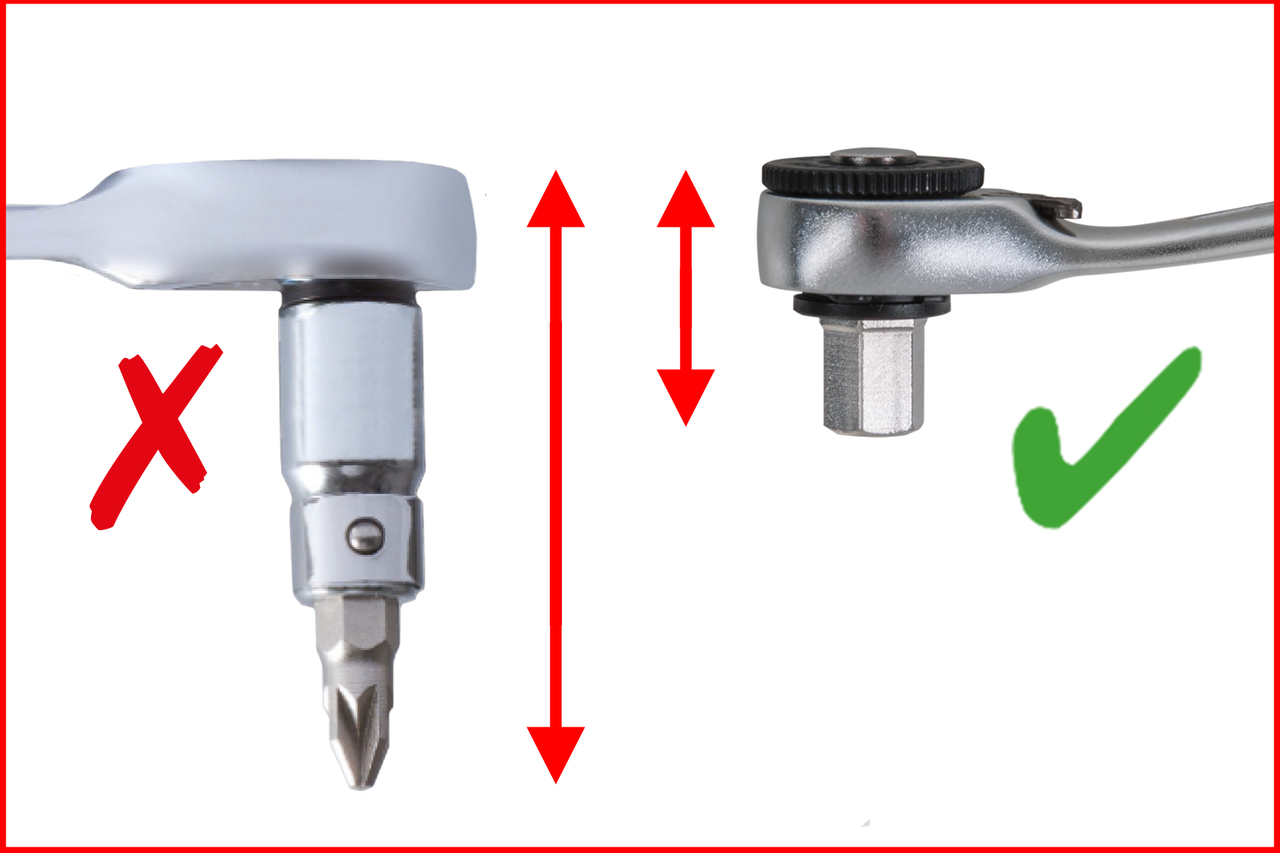 KS Tools 1/4" + 11 mm Durchgangs-Steckschlüssel- und Bit-Satz, 31-tlg