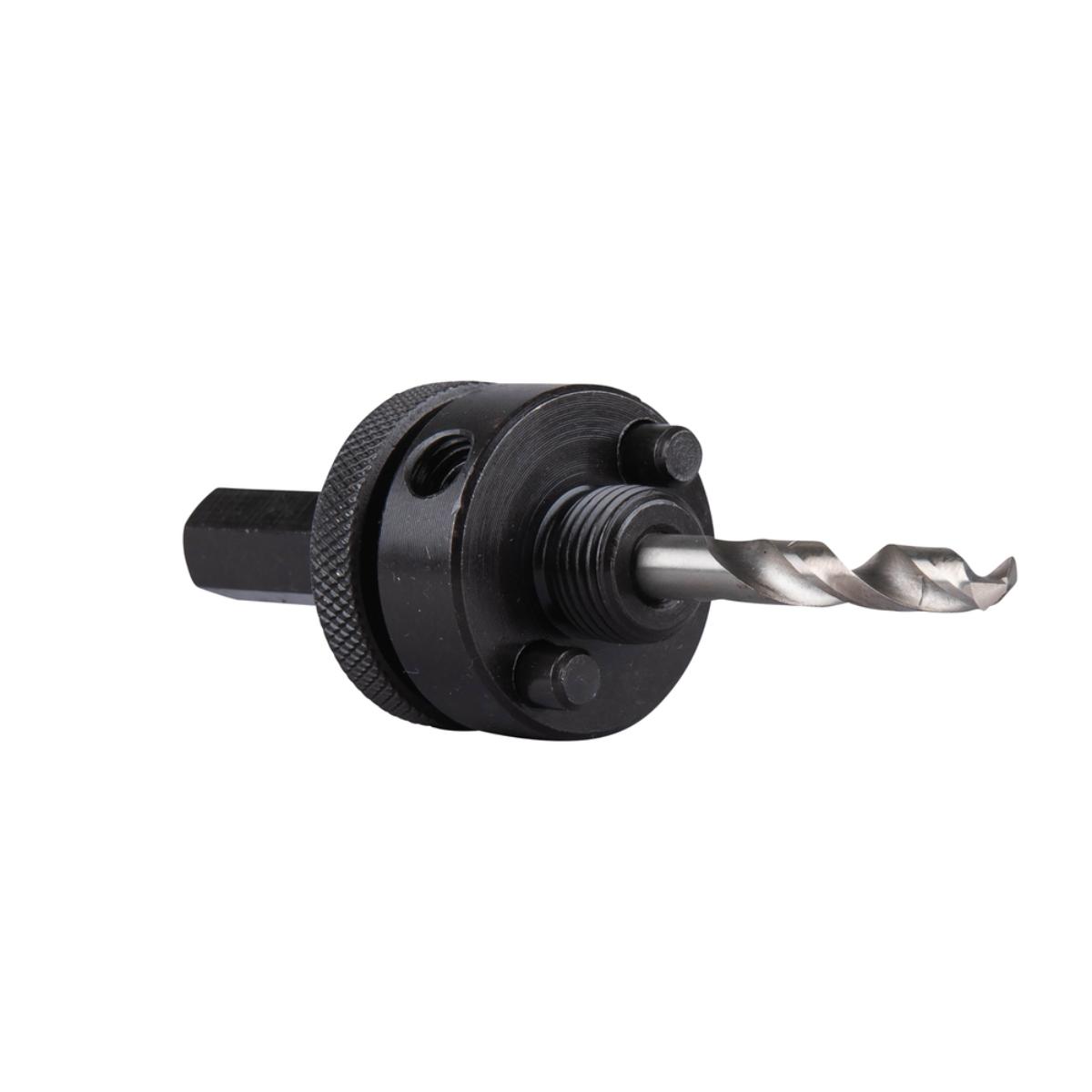 Makita Lochsägen-Aufnahmeschaft 32-152mm Für Ø 32-152 mm, inkl. Zentrierbohrer 83 mm, Sechskantaufnahme passend für 13 mm Bohrfutter