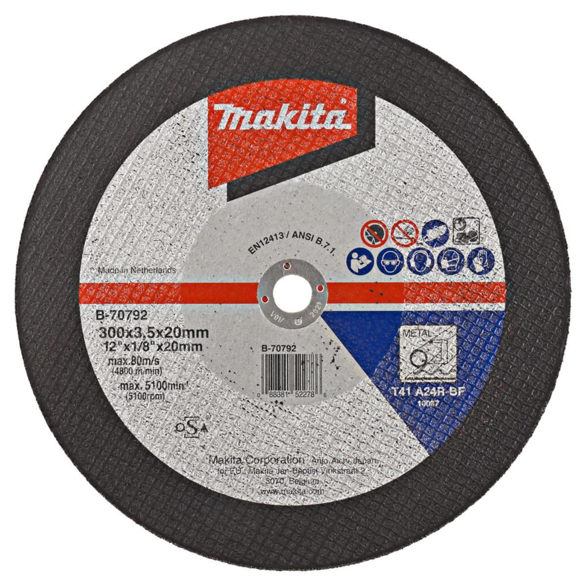 Makita Trennscheibe Ø 300 mm - 3,5 mm - A24R-BF - Stahl - B-70792