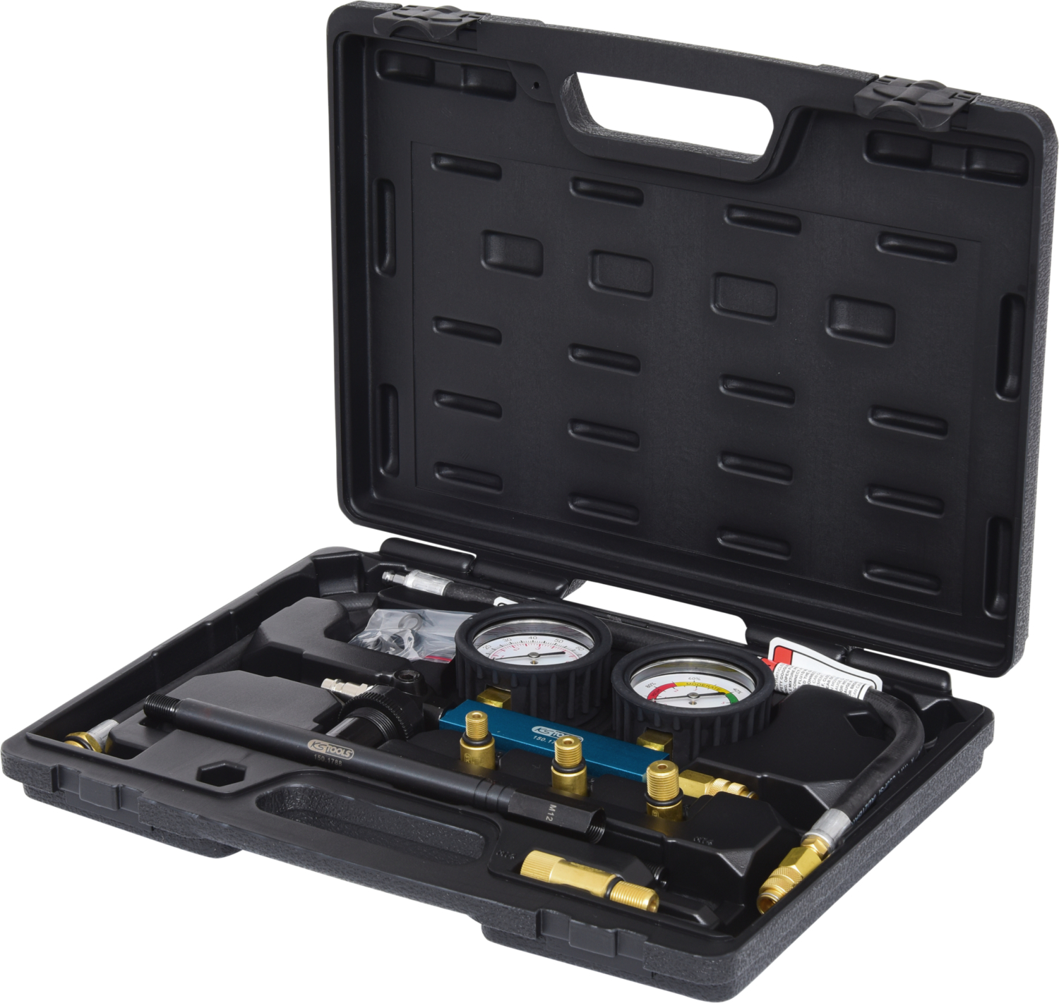 KS Tools Zylinder-Druckverlust-Tester, 9-tlg